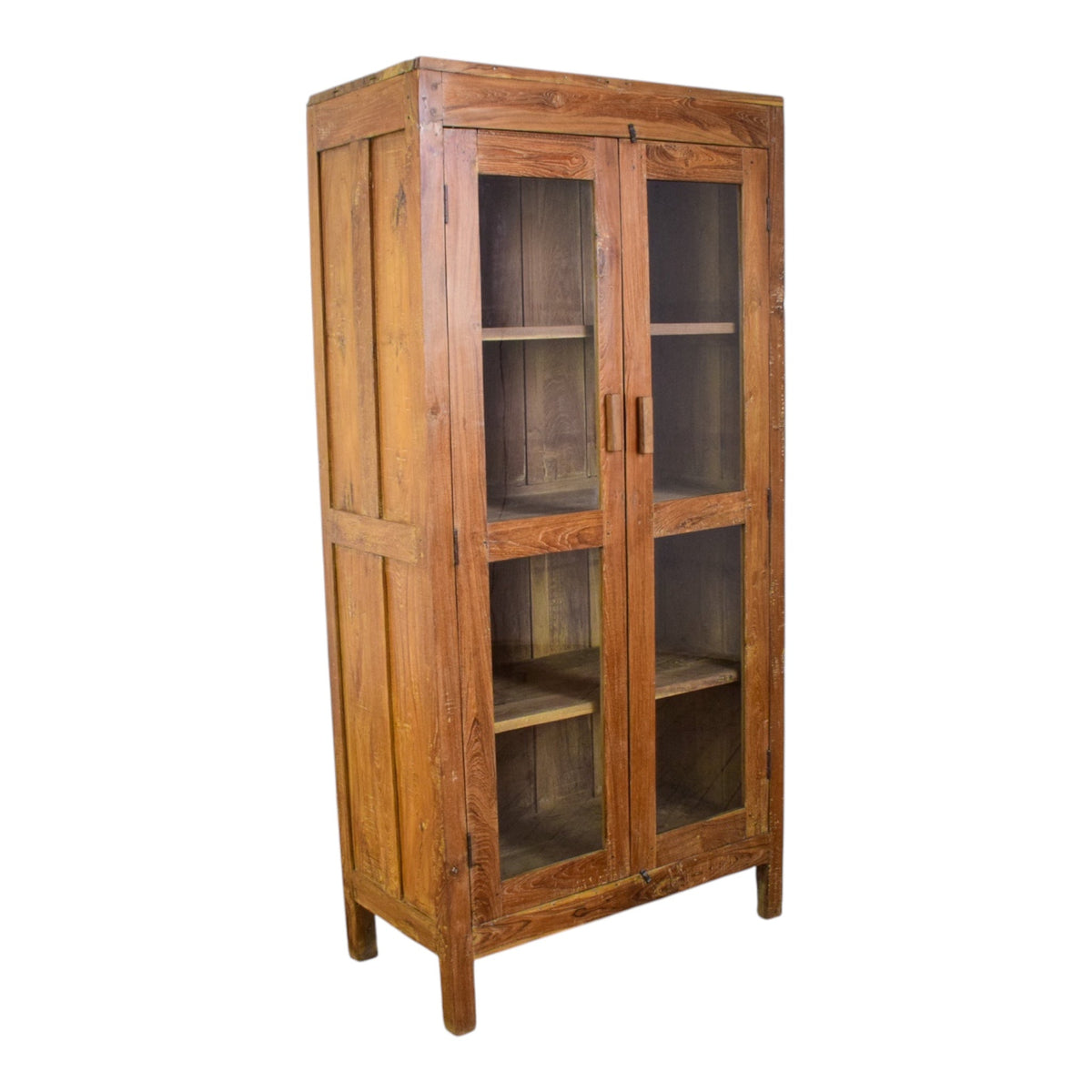 Vintage Rustic Wooden Cupboard Cabinet