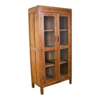 Vintage Rustic Wooden Cupboard Cabinet