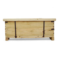 Vintage Rustic Wooden Chest Box Coffee Table