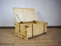 Vintage Rustic Wooden Chest Box Coffee Table