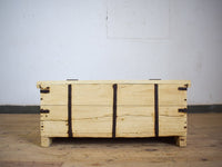 Vintage Rustic Wooden Chest Box Coffee Table