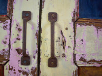Vintage Worn Painted Rustic Cupboard Cabinet