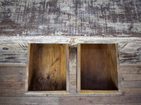 Vintage Solid Wood Rustic Sideboard Cupboard Drawers