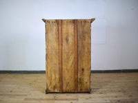 Vintage Worn Painted Rustic Cupboard Cabinet