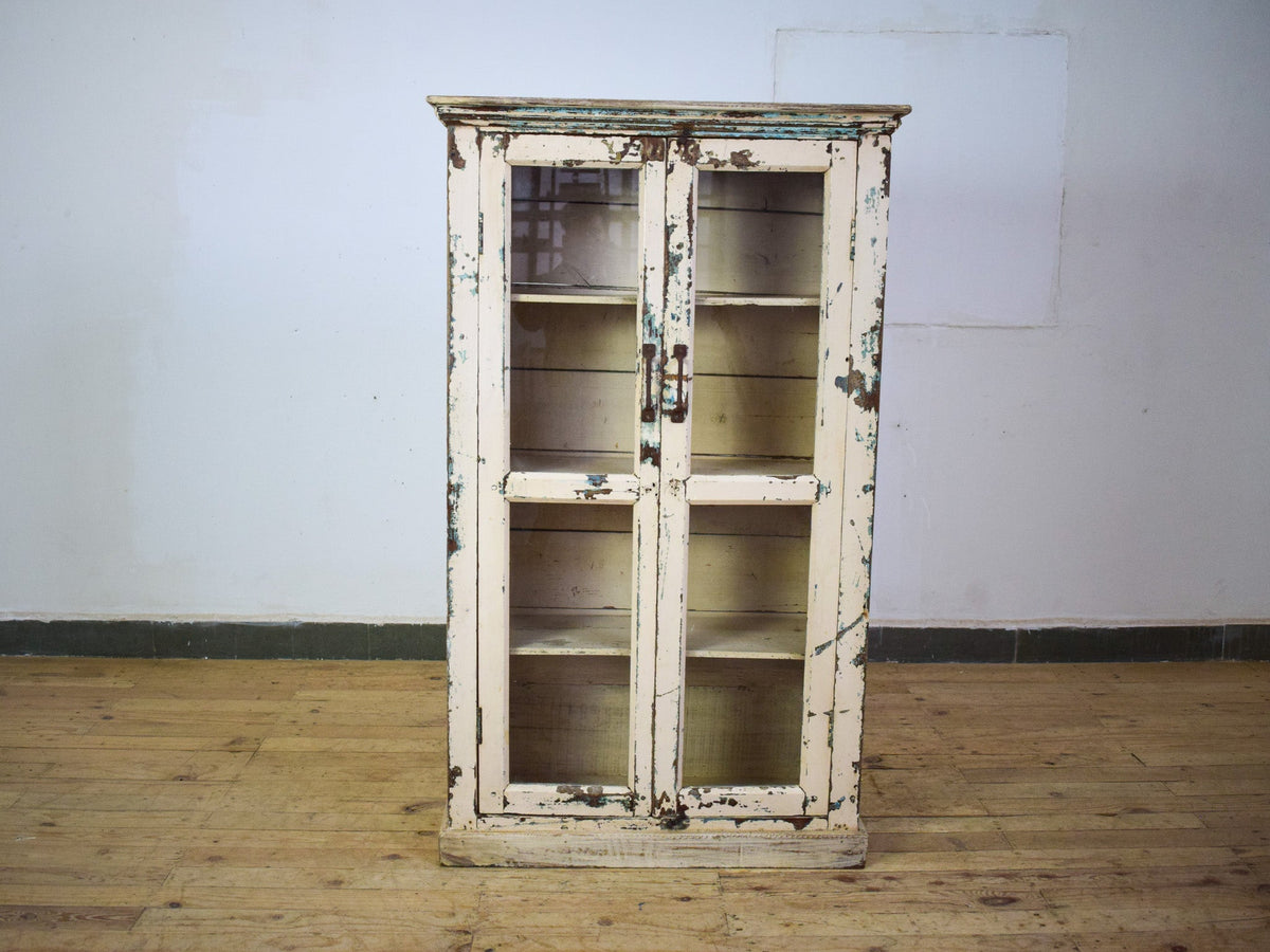 Vintage Wooden Rustic Cupboard Cabinet