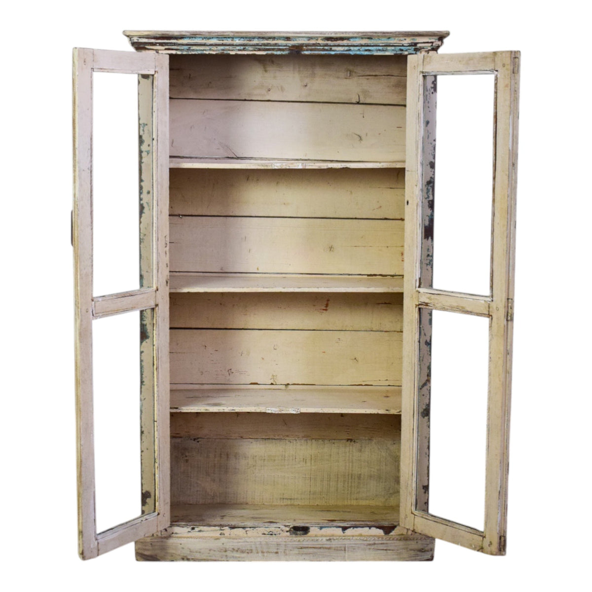 Vintage Wooden Rustic Cupboard Cabinet