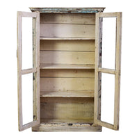 Vintage Wooden Rustic Cupboard Cabinet