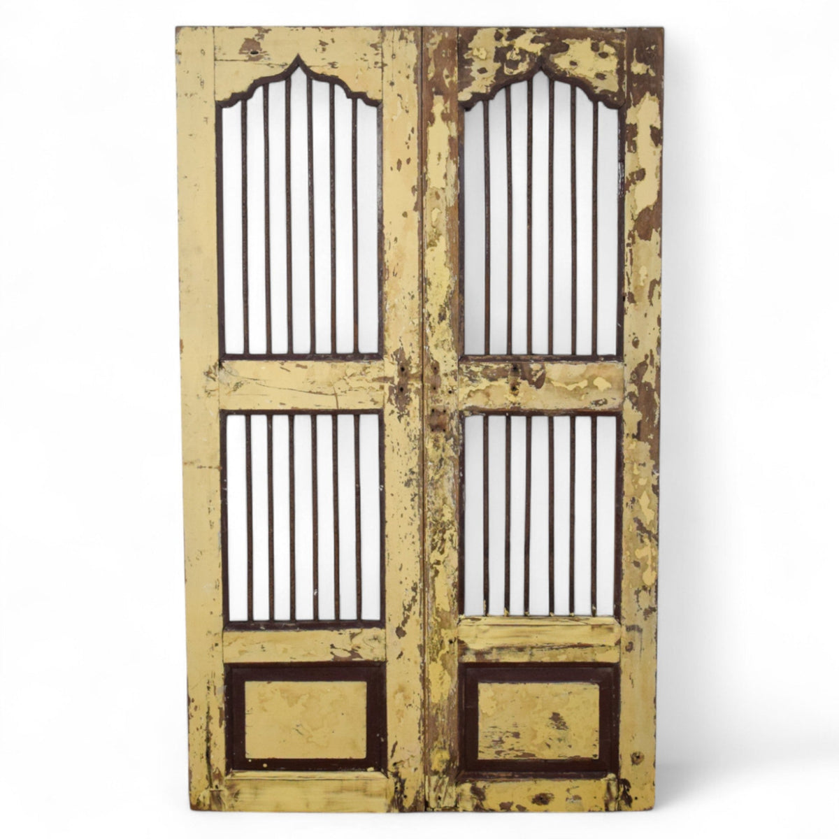 Pair of Antique Vintage Indian Doors Shutters