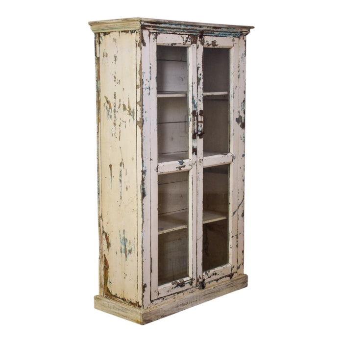 Vintage Wooden Rustic Cupboard Cabinet