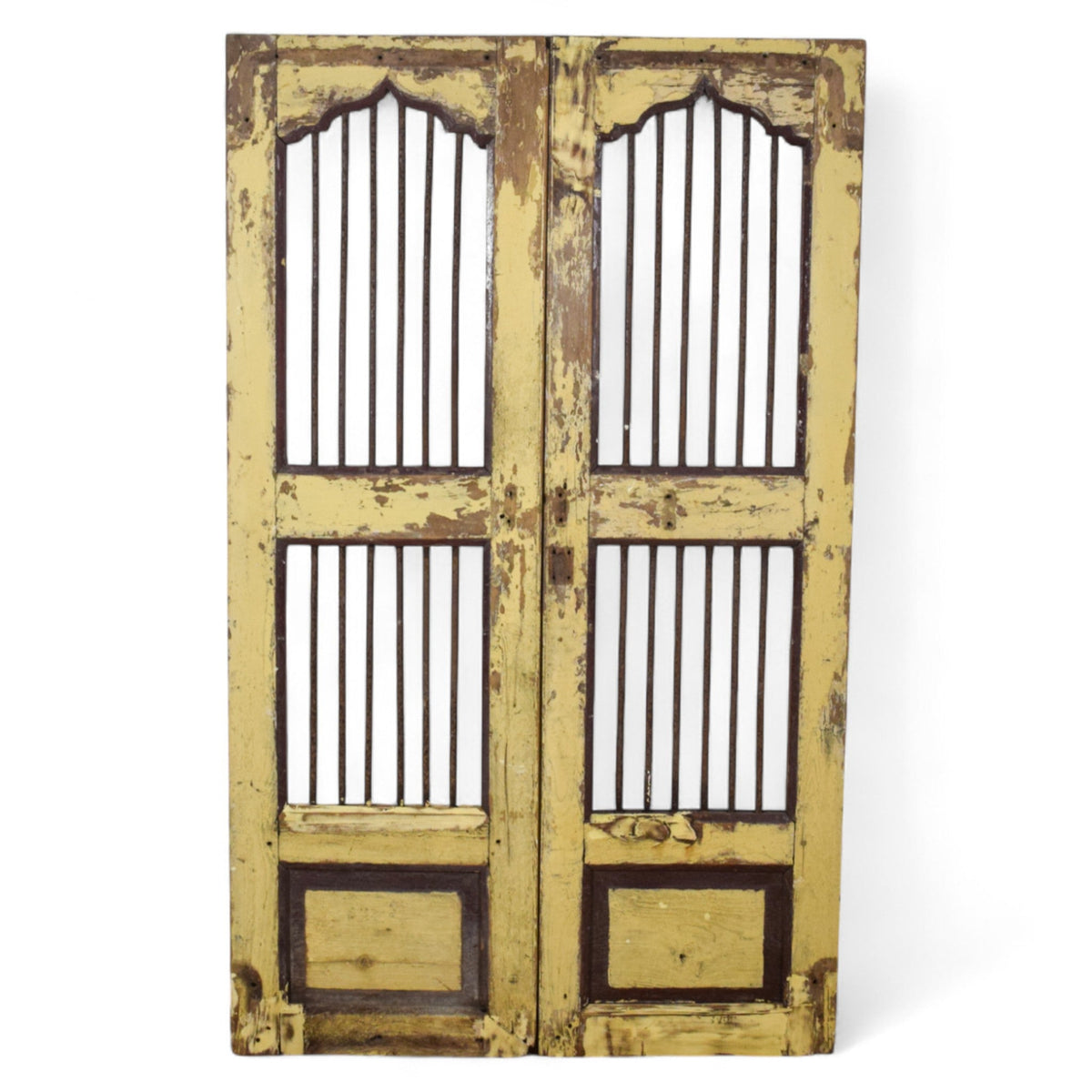 Pair of Antique Vintage Indian Doors Shutters