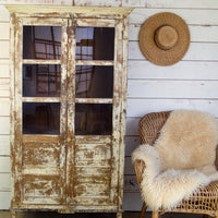 Vintage Wooden Rustic Cupboard Cabinet
