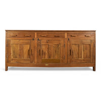 Large Vintage School Teak Science Lab Sideboard Cabinet Kitchen Island