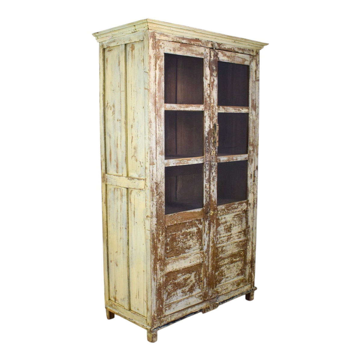 Vintage Wooden Rustic Cupboard Cabinet