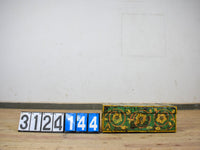 Vintage Indian Hand Painted Metal Travel Trunk Chest