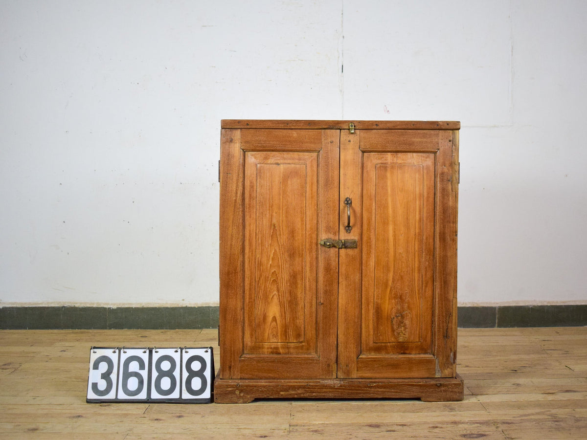 Vintage Rustic Wooden Cupboard Cabinet