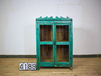 Vintage Rustic Painted Wooden Cupboard Cabinet