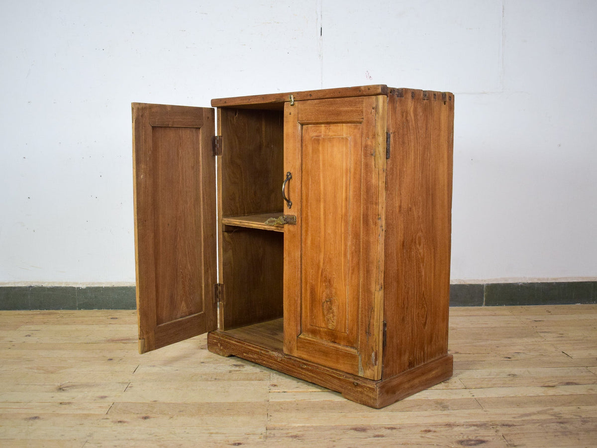 Vintage Rustic Wooden Cupboard Cabinet