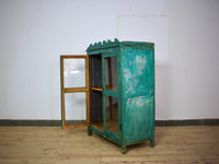 Vintage Rustic Painted Wooden Cupboard Cabinet