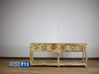 Vintage Solid Wood Rustic Sideboard Cupboard Drawers