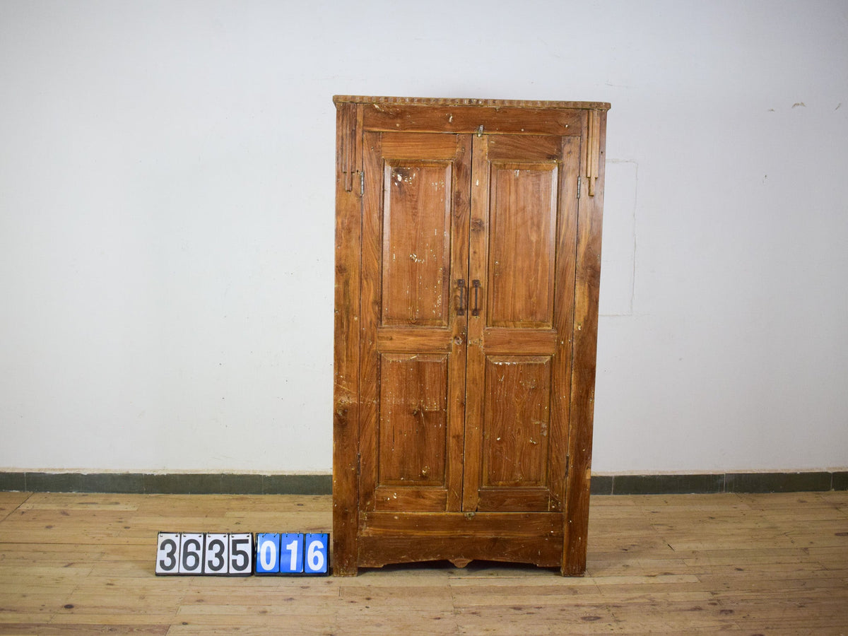 Vintage Wooden Rustic Fitted Interior Cupboard Cabinet