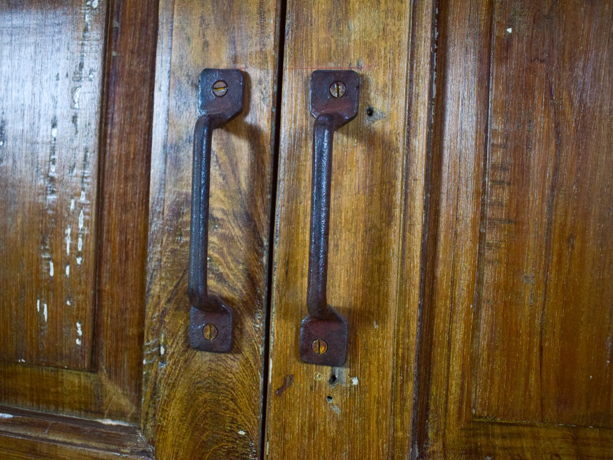 Vintage Wooden Rustic Fitted Interior Cupboard Cabinet