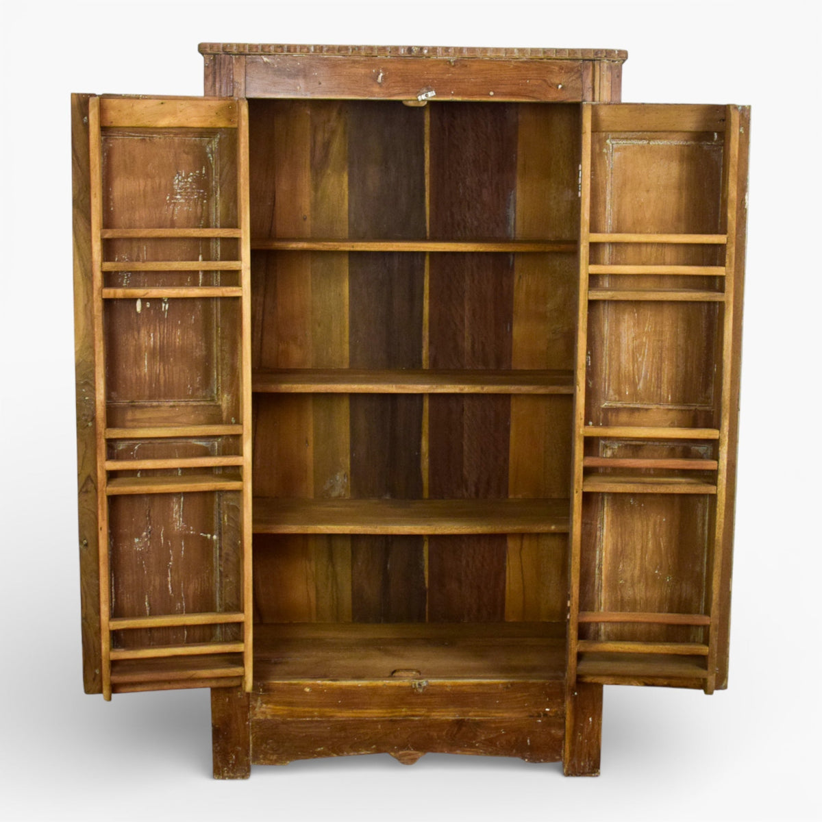 Vintage Wooden Rustic Fitted Interior Cupboard Cabinet