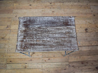 Vintage Style Wood and Metal Nest of Two Coffee Side Tables
