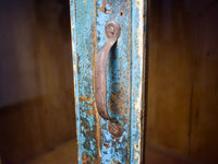Vintage Worn Painted Rustic Cupboard Cabinet