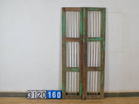Pair of Antique Vintage Indian Doors Shutters