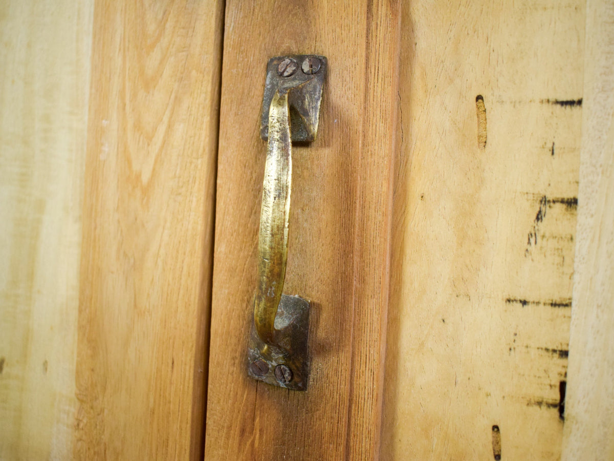 Vintage Rustic Bleached Wood Cupboard Cabinet Storage