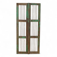 Pair of Antique Vintage Indian Doors Shutters