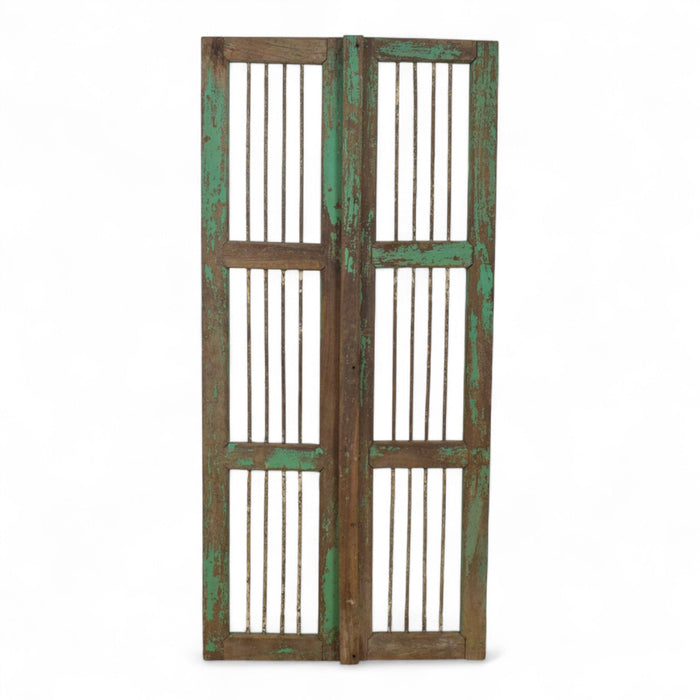 Pair of Antique Vintage Indian Doors Shutters