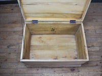 Vintage Bleached Wooden Chest Box Coffee Table