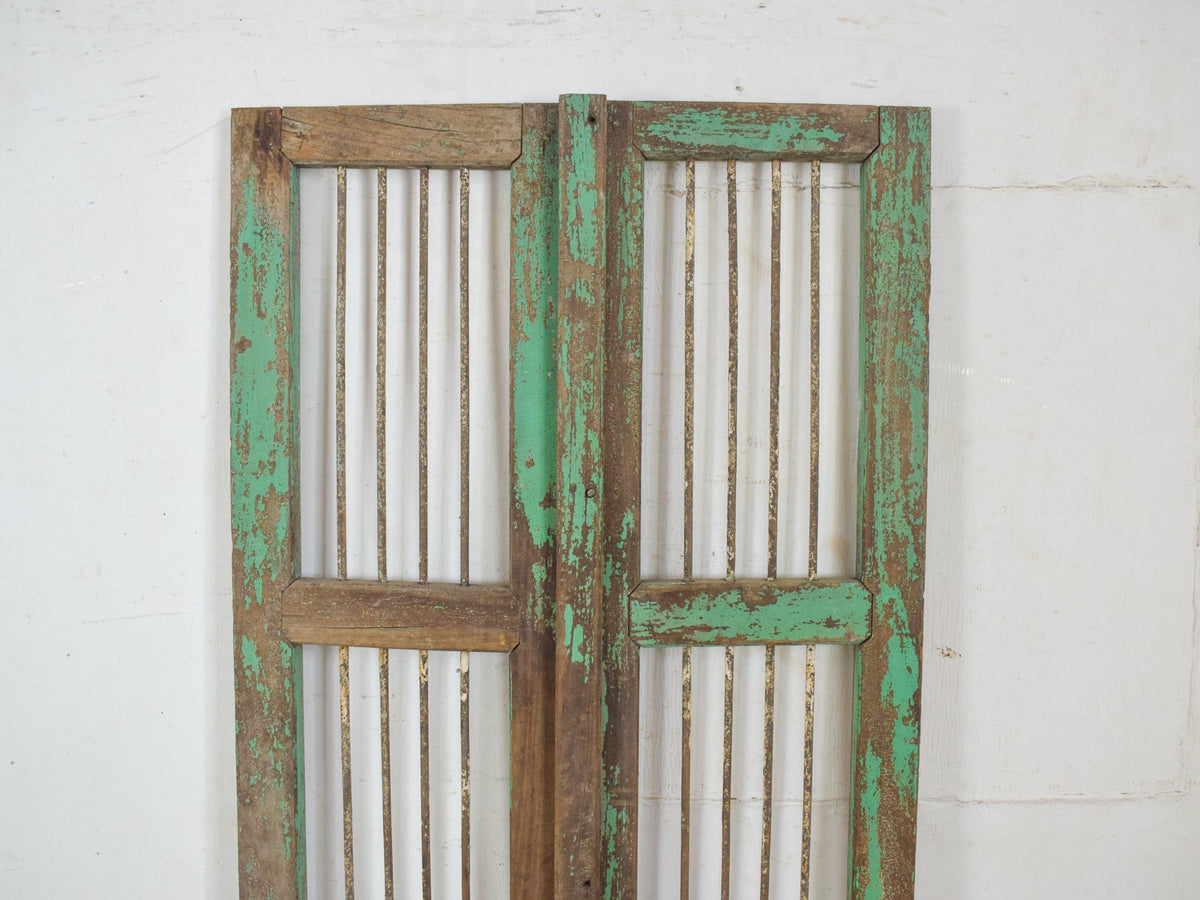 Pair of Antique Vintage Indian Doors Shutters