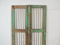 Pair of Antique Vintage Indian Doors Shutters