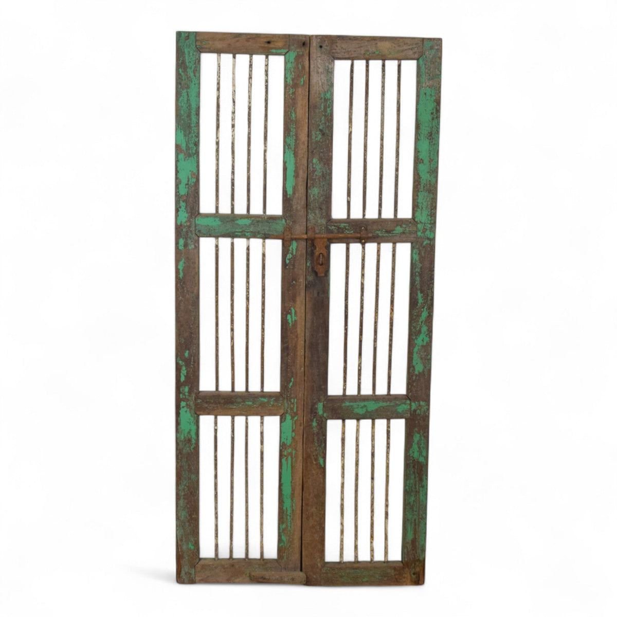 Pair of Antique Vintage Indian Doors Shutters