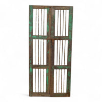 Pair of Antique Vintage Indian Doors Shutters