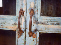 Vintage Worn Painted Rustic Cupboard Cabinet