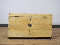 Vintage Bleached Wooden Chest Box Coffee Table