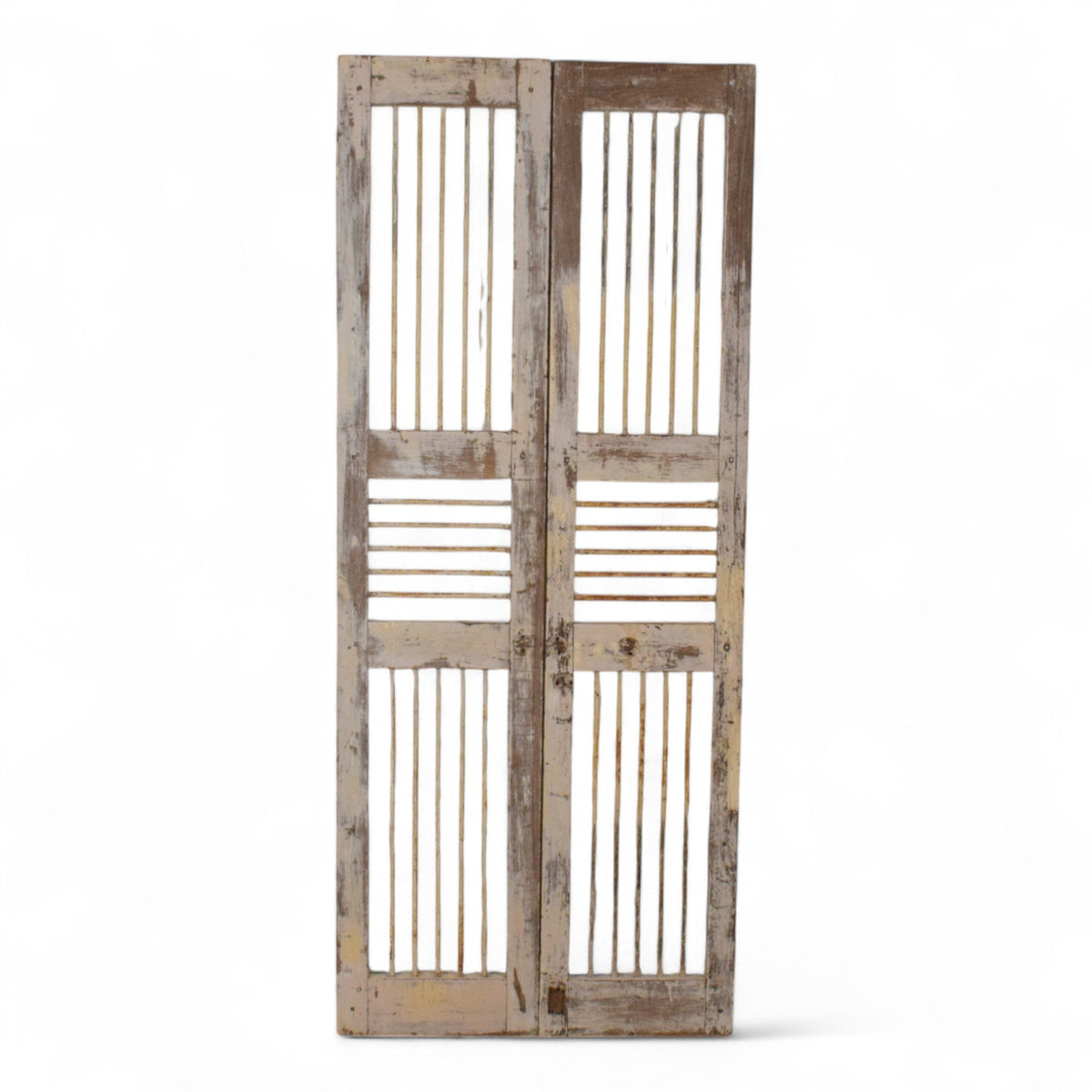 Pair of Antique Vintage Indian Doors Shutters