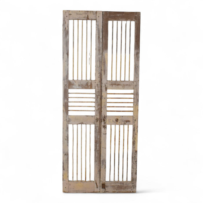 Pair of Antique Vintage Indian Doors Shutters