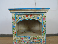 Hand Painted Reclaimed Bedside Cabinet Cupboard