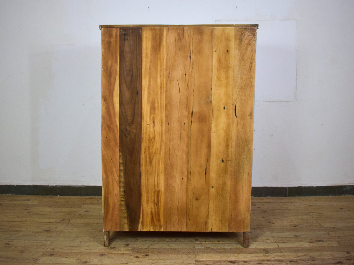 Vintage Worn Painted Rustic Cupboard Cabinet
