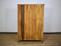 Vintage Worn Painted Rustic Cupboard Cabinet