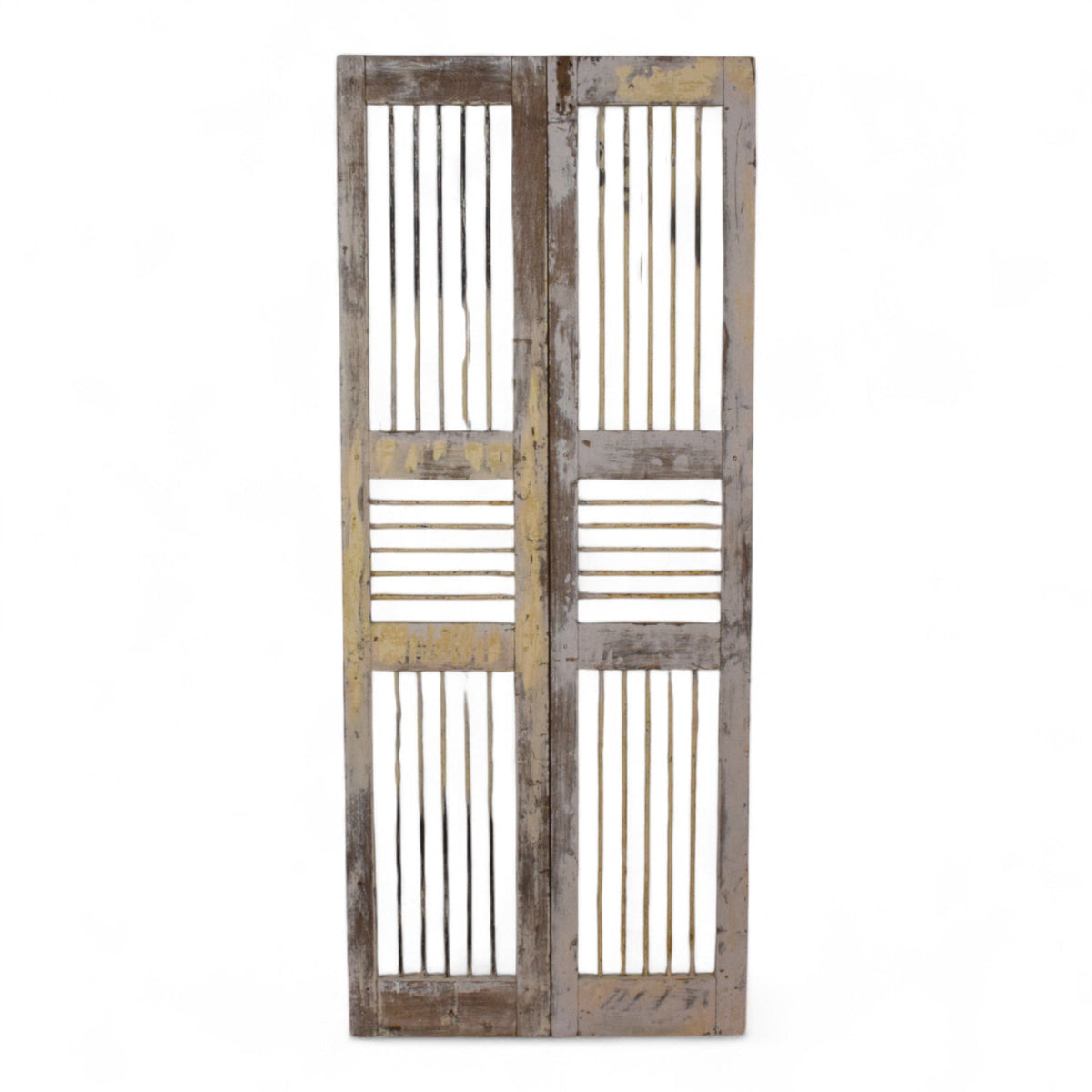 Pair of Antique Vintage Indian Doors Shutters