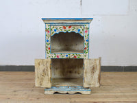 Hand Painted Reclaimed Bedside Cabinet Cupboard