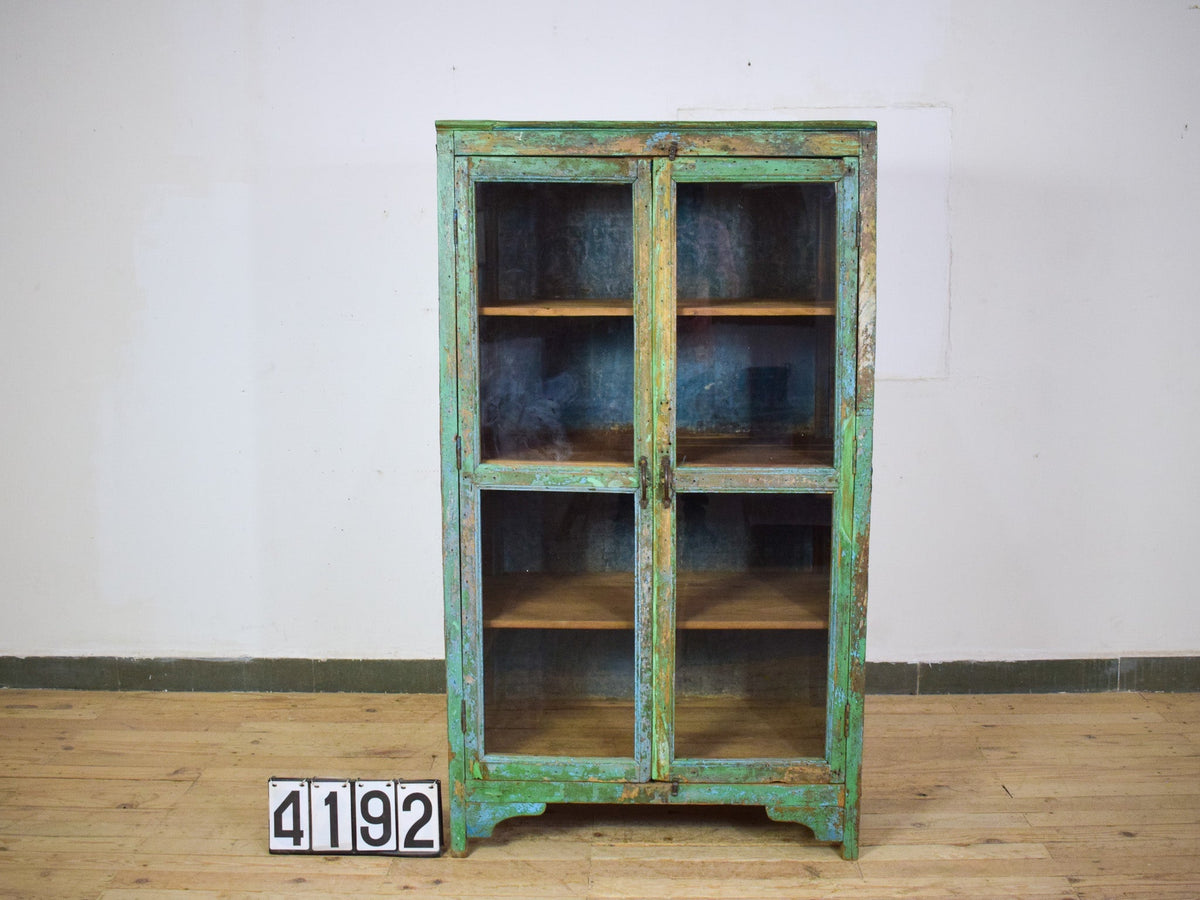 Vintage Wooden Rustic Cupboard Cabinet