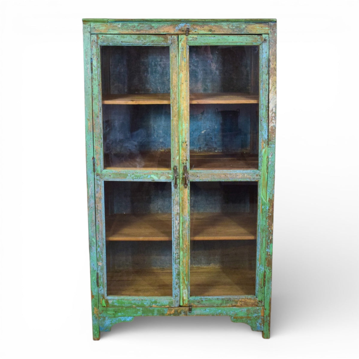 Vintage Wooden Rustic Cupboard Cabinet