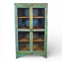 Vintage Wooden Rustic Cupboard Cabinet