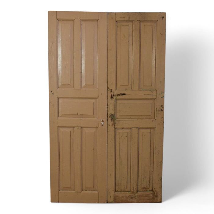 Pair of Antique Vintage Indian Panel Doors